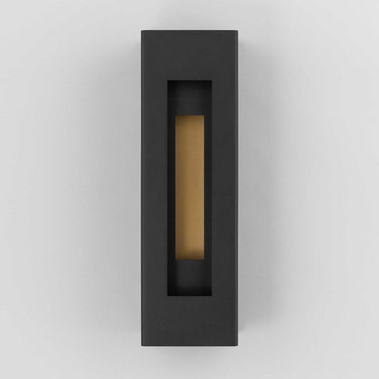 Alteck Layer 18" LED Outdoor Wall Sconce, Sand Black