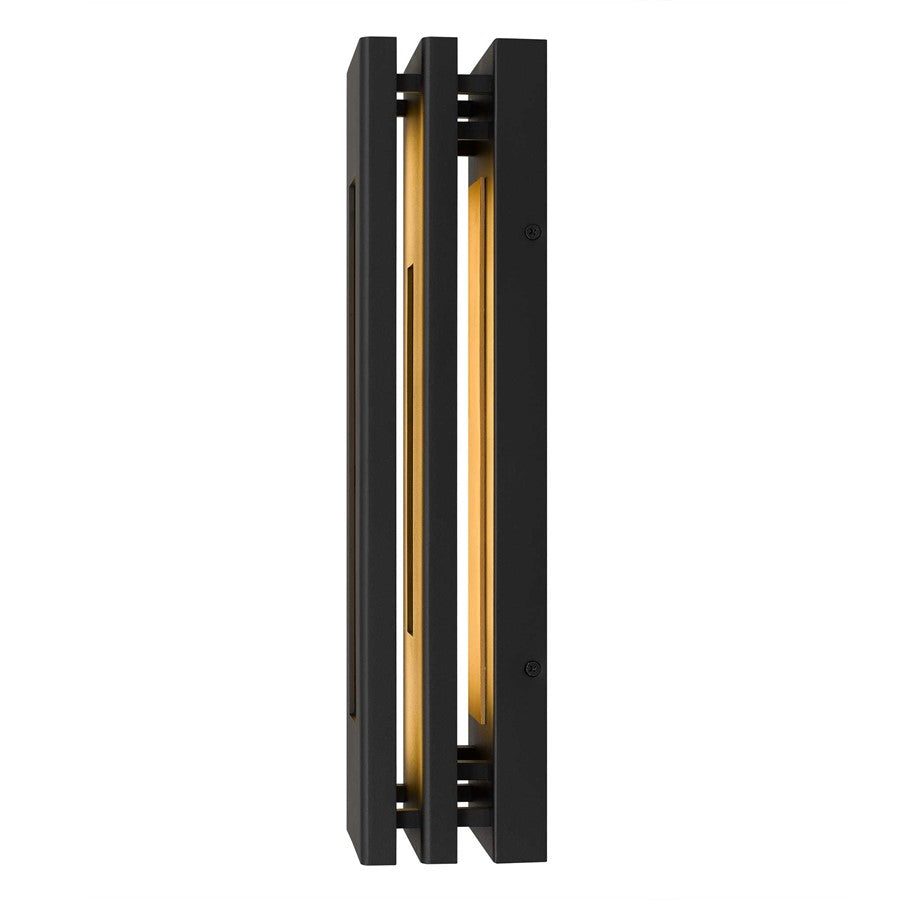 Alteck Layer 18" LED Outdoor Wall Sconce, Sand Black