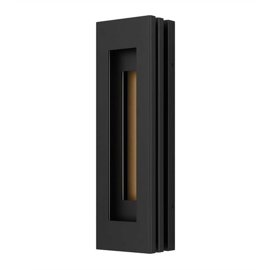Alteck Layer 22" LED Outdoor Wall Sconce, Sand Black - AW0080-3CCT-W-BK