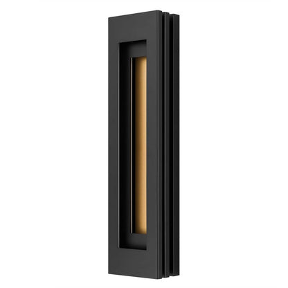 Alteck Layer 30in 1-Light LED Outdoor Wall Sconce | Contemporary Sand Black and Frosted Acrylic | Entryway & Patio | Model AW0081-3CCT-W-BK