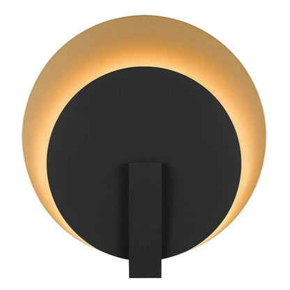 Alteck Eclipse 12.75" LED Outdoor Sconce, Sand Black
