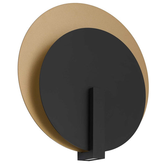 Alteck Eclipse 18.75in 1-Light LED Outdoor Sconce | Contemporary Sand Black and Frosted Acrylic | Entryway & Covered | Model AW0090-3CCT-W-BK-PB