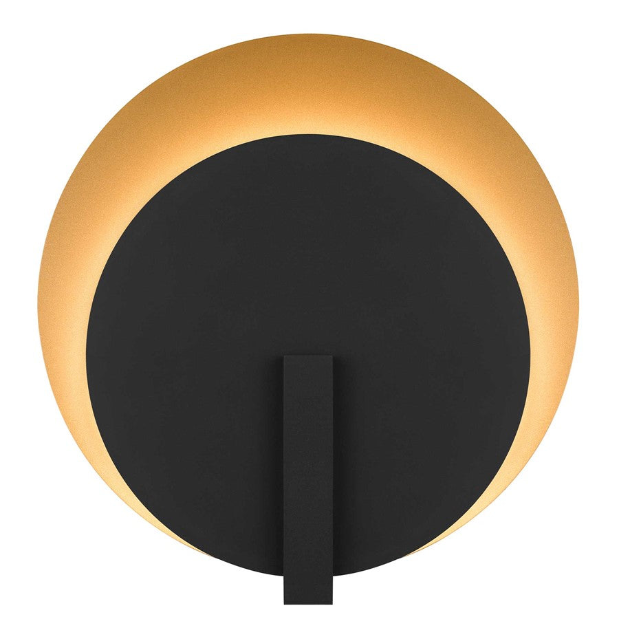 Alteck Eclipse 18.75in 1-Light LED Outdoor Sconce | Contemporary Sand Black and Frosted Acrylic | Entryway & Covered | Model AW0090-3CCT-W-BK-PB