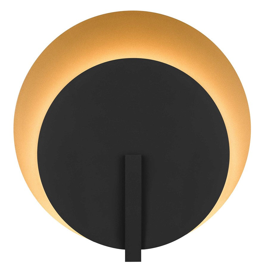 Alteck Eclipse 24.75in 1-Light Outdoor Sconce | Contemporary Sand Black Aluminum and Frosted Acrylic | Entryway & Patio | Model AW0091-3CCT-W-BK-PB