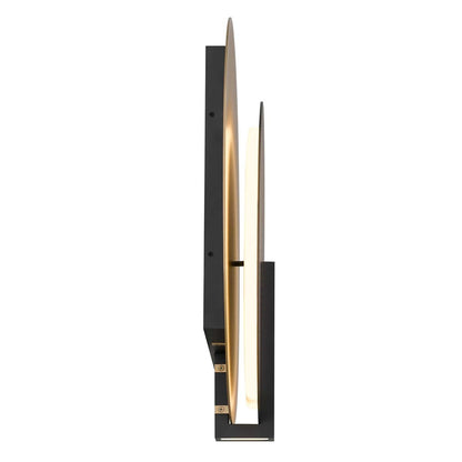Alteck Eclipse 24.75" LED Outdoor Sconce, Sand Black