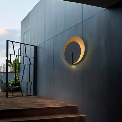 Alteck Eclipse 24.75" LED Outdoor Sconce, Sand Black