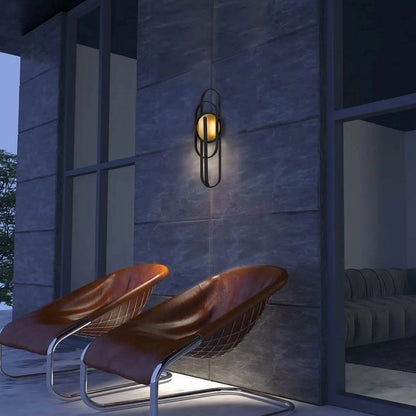 Alteck Raymond 30" LED Outdoor Wall Sconce, Sand Black