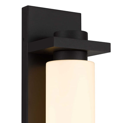 Alteck Kast 14" LED Outdoor Wall Sconce, Dark Bronze