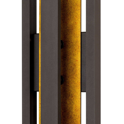 Alteck Panels 20" LED Outdoor Wall Sconce, Dark Bronze