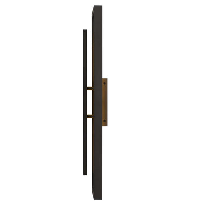 Alteck Panels 26in LED Outdoor Wall Sconce | Contemporary Dark Bronze and Sand Blast Glass | Entryway & Patio | Model AW0100-3CCT-W-DB