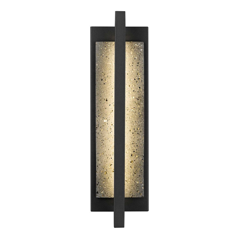 Alteck Dakota 16" LED Outdoor Wall Sconce, Sand Black