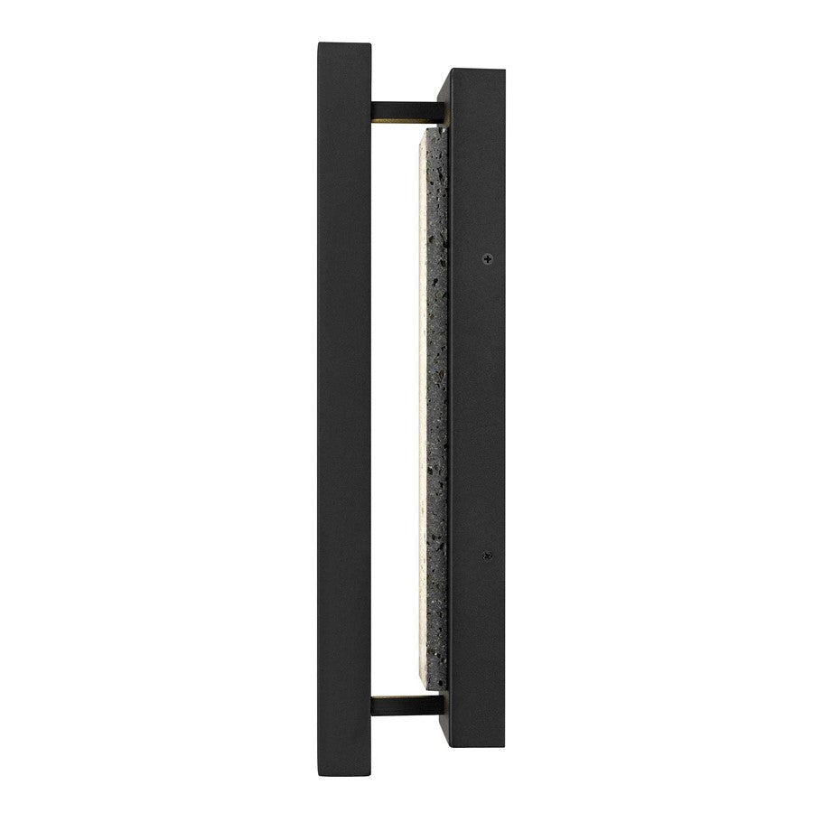 Alteck Dakota 16" LED Outdoor Wall Sconce, Sand Black