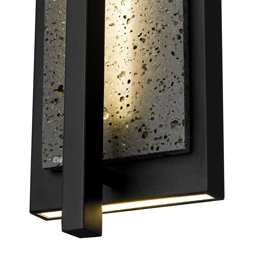 Alteck Dakota 32" LED Outdoor Wall Sconce, Sand Black