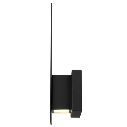 Alteck Slot 15in LED Outdoor Sconce | Contemporary Sand Black Aluminum | Entryway & Covered Patio | 5 x 15 in | Model AW0109-3CCT-W-BK