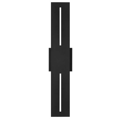 Alteck Slot 24" LED Outdoor Sconce, Black/Sand, Sand Black