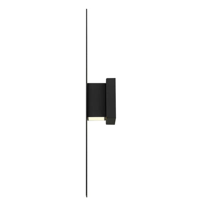 Alteck Slot 24" LED Outdoor Sconce, Black/Sand, Sand Black