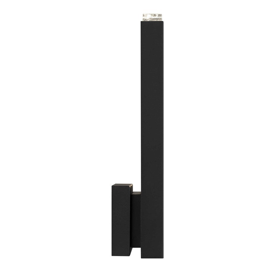 Alteck Mille 18" LED Outdoor Wall Sconce, Sand Black