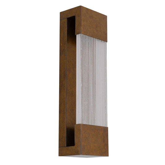 Alteck Mystic 20" LED Outdoor Wall, Painted Patina Brass - AW0119-3CCT-W-PPB