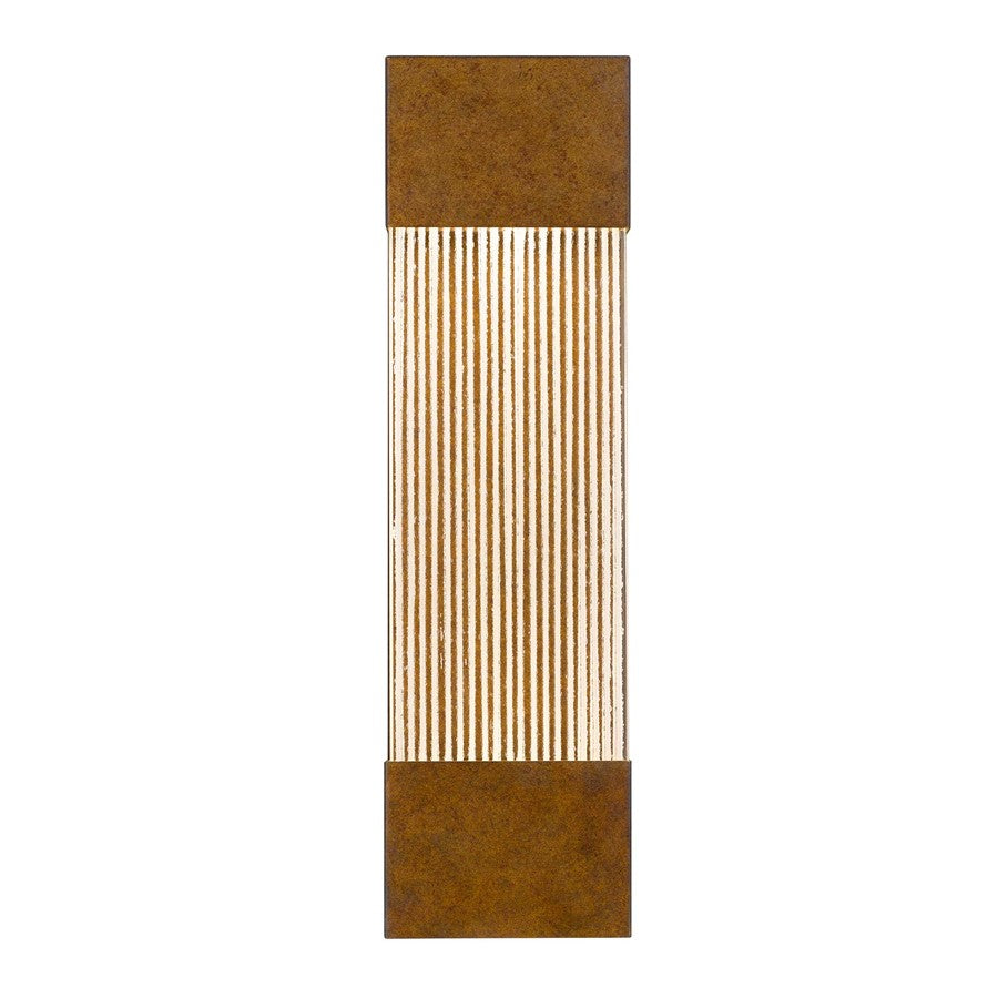 Alteck Mystic 20" LED Outdoor Wall, Painted Patina Brass