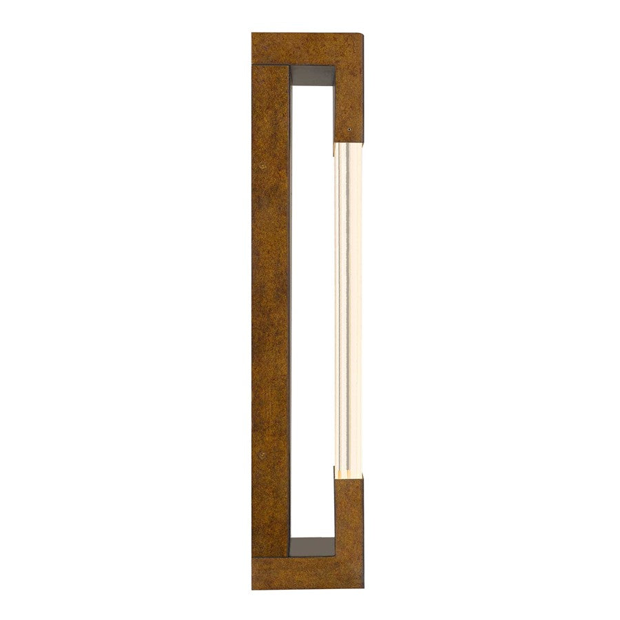 Alteck Mystic 20" LED Outdoor Wall, Painted Patina Brass