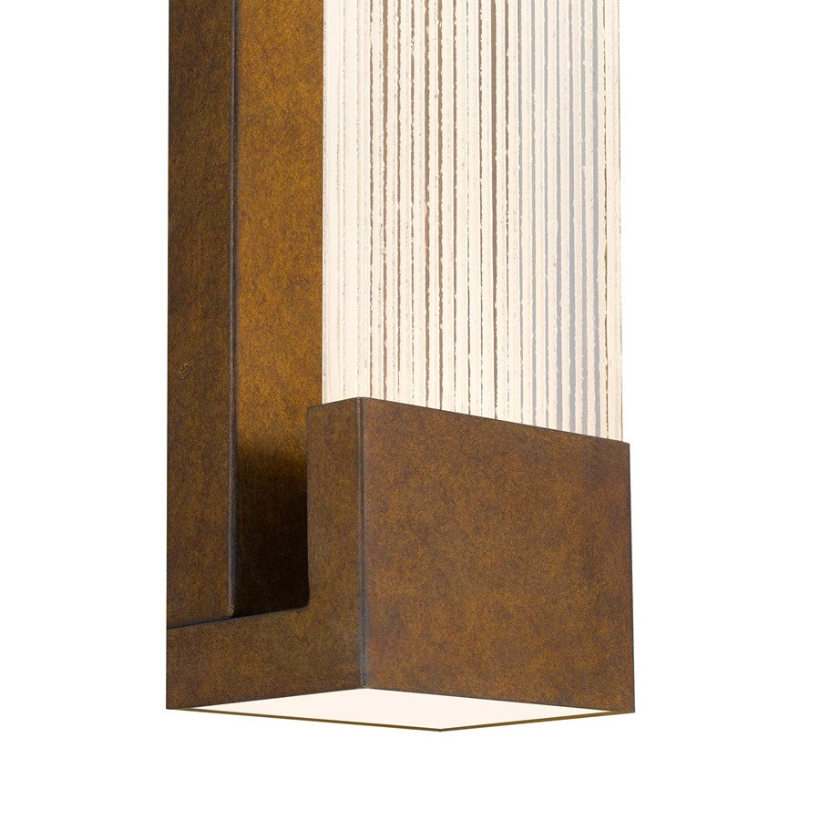 Alteck Mystic 20" LED Outdoor Wall, Painted Patina Brass