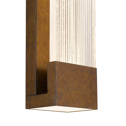Alteck Mystic 20" LED Outdoor Wall, Painted Patina Brass
