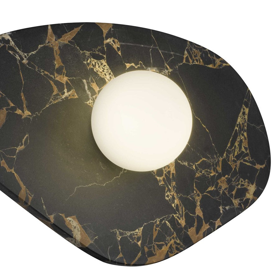 Alteck Tenere 12" LED Outdoor Wall Sconce, Sand Black/Black