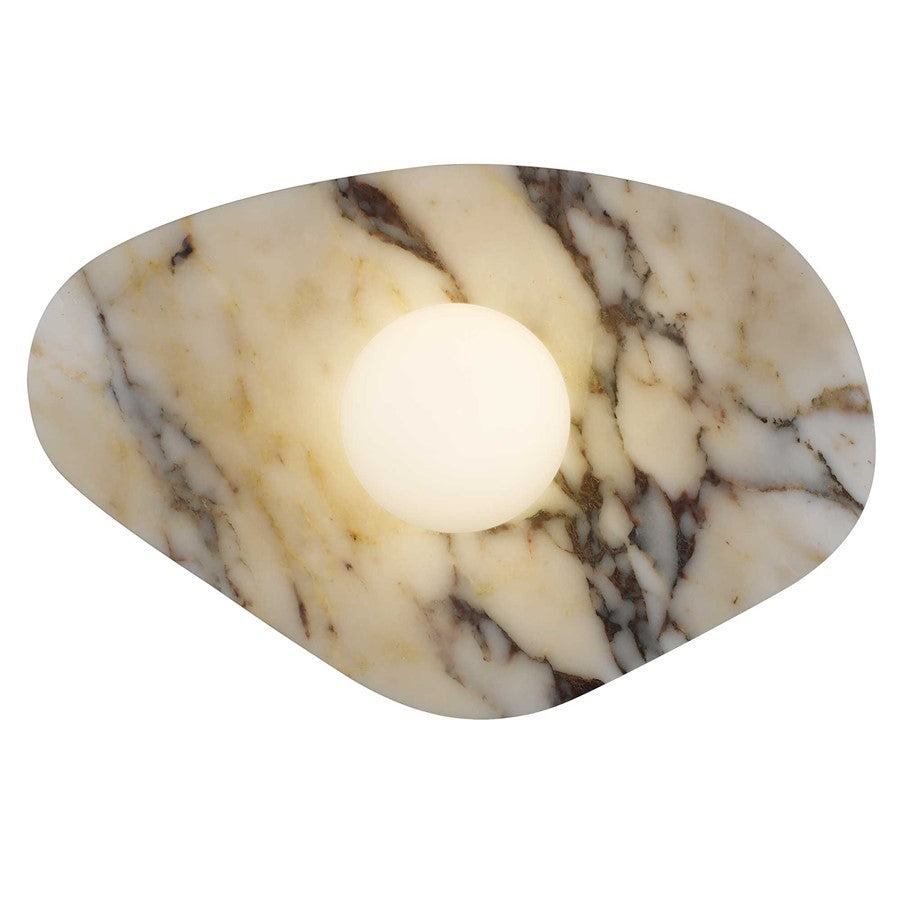 Alteck Tenere 12" LED Outdoor Wall Sconce, Sand Black/White