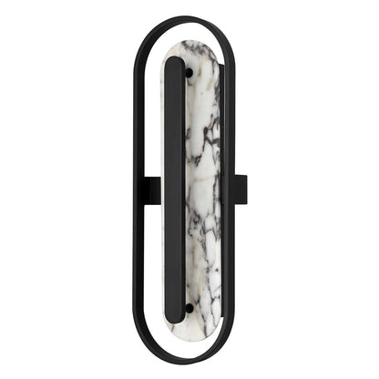 Alteck Roundabout 28" LED Outdoor Wall Sconce, Sand Black - AW0126-3CCT-W-BK