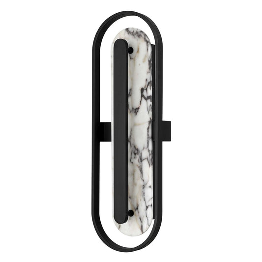 Alteck Roundabout 28" LED Outdoor Wall Sconce, Sand Black - AW0126-3CCT-W-BK
