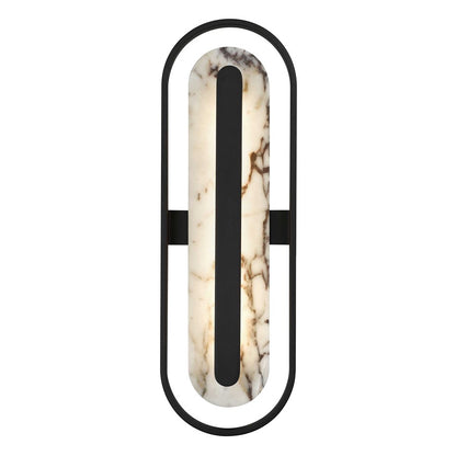 Alteck Roundabout 28" LED Outdoor Wall Sconce, Sand Black