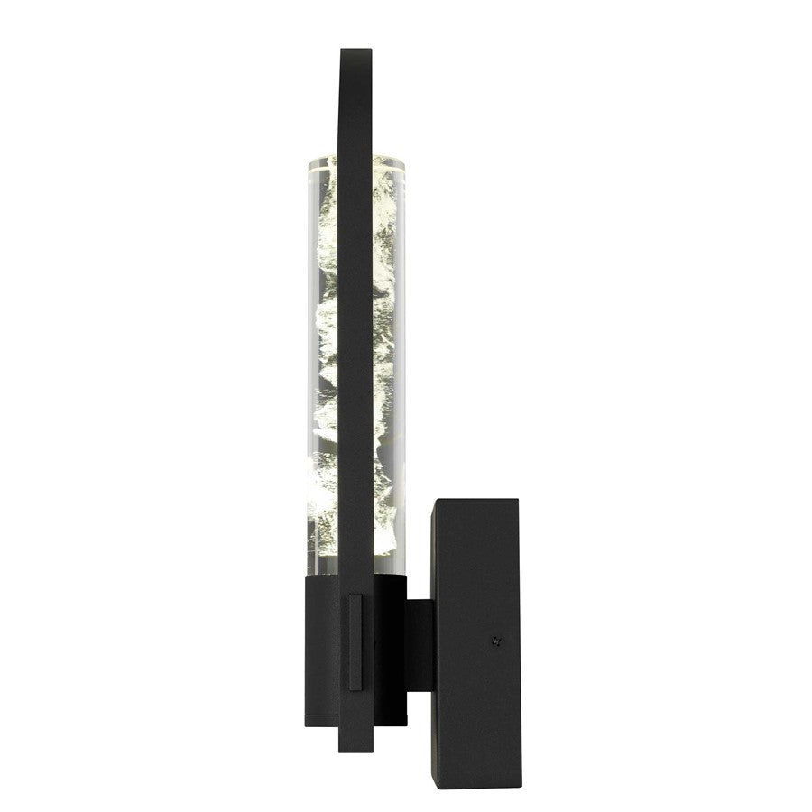 Alteck Arch 12.75" LED Outdoor Sconce, Black/Clear, Black