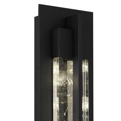 Alteck Rivera 20" LED Outdoor Wall Sconce, Sand Black