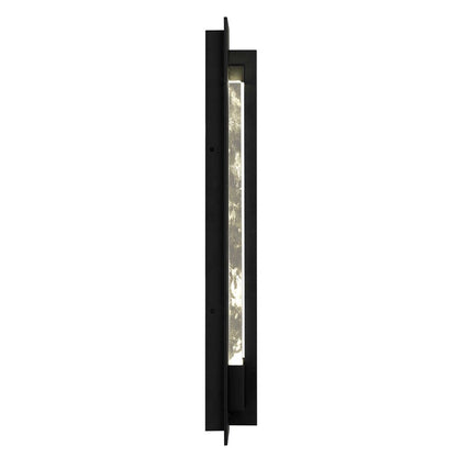 Alteck Rivera 26" LED Outdoor Wall Sconce, Sand Black