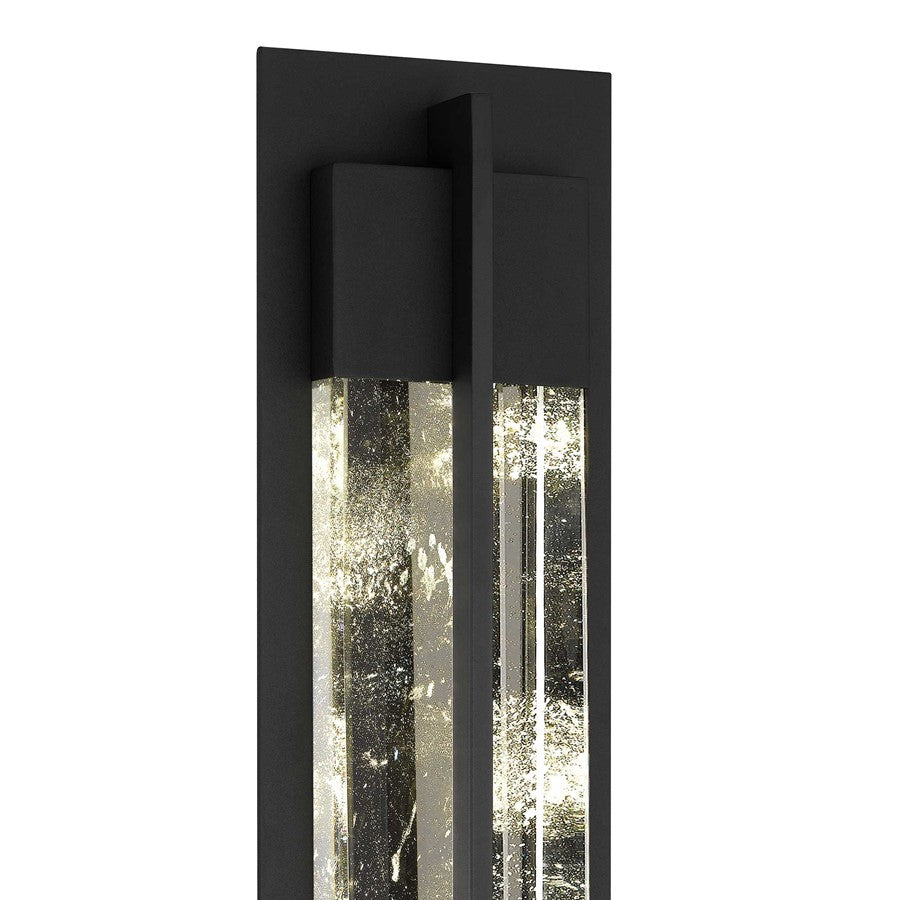 Alteck Rivera 32" LED Outdoor Wall Sconce, Sand Black