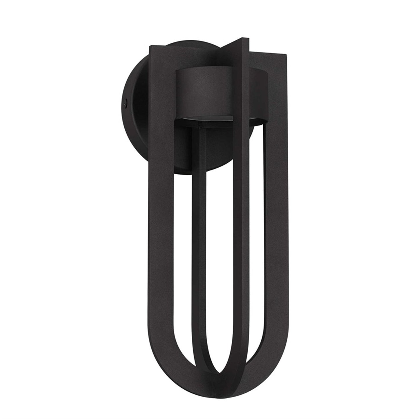 Alteck Furo 12in 1-Light LED Outdoor Sconce | Contemporary Dark Bronze and Sand Blast Glass | Covered Patio & Entryway | Model AW0138-3CCT-W-DB