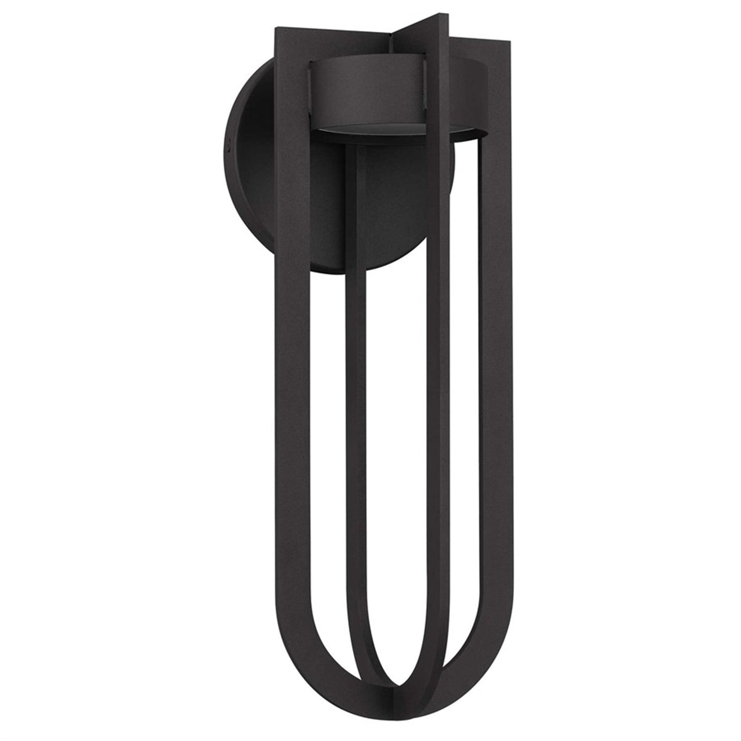 Alteck Furo 16.38in 1-Light LED Outdoor Sconce | Contemporary Dark Bronze Aluminum and Sand Blast Glass | Entryway & Patio | Model AW0139-3CCT-W-DB