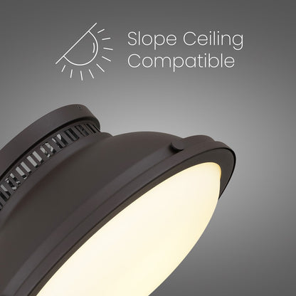 Alteck London 14in 2-Light Flush Mount | Transitional Dark Bronze and Etched Opal Glass | Entryway & Hallway | 14 x 14 x 8 in | Model BFM0025-DB