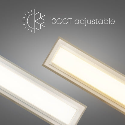 Alteck Roman 18" LED Bathroom Vanity Light, Brushed Nickel - BW0035-3CCT-BN