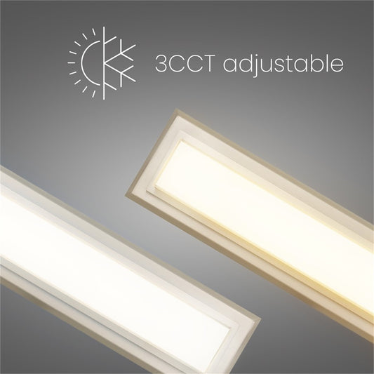 Alteck Roman 18in 1-Light LED Bathroom Vanity Light | Contemporary Brushed Nickel and Opal Acrylic | Bathroom & Powder Room | Model BW0035-3CCT-BN