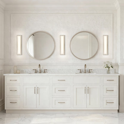 Alteck Roman 18" LED Bathroom Vanity Light, Brushed Nickel