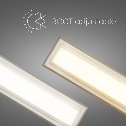Alteck Roman 24in 1-Light LED Bathroom Vanity Light | Contemporary Brushed Nickel and Opal Acrylic | Bathroom Vanity & Powder | Model BW0036-3CCT-BN