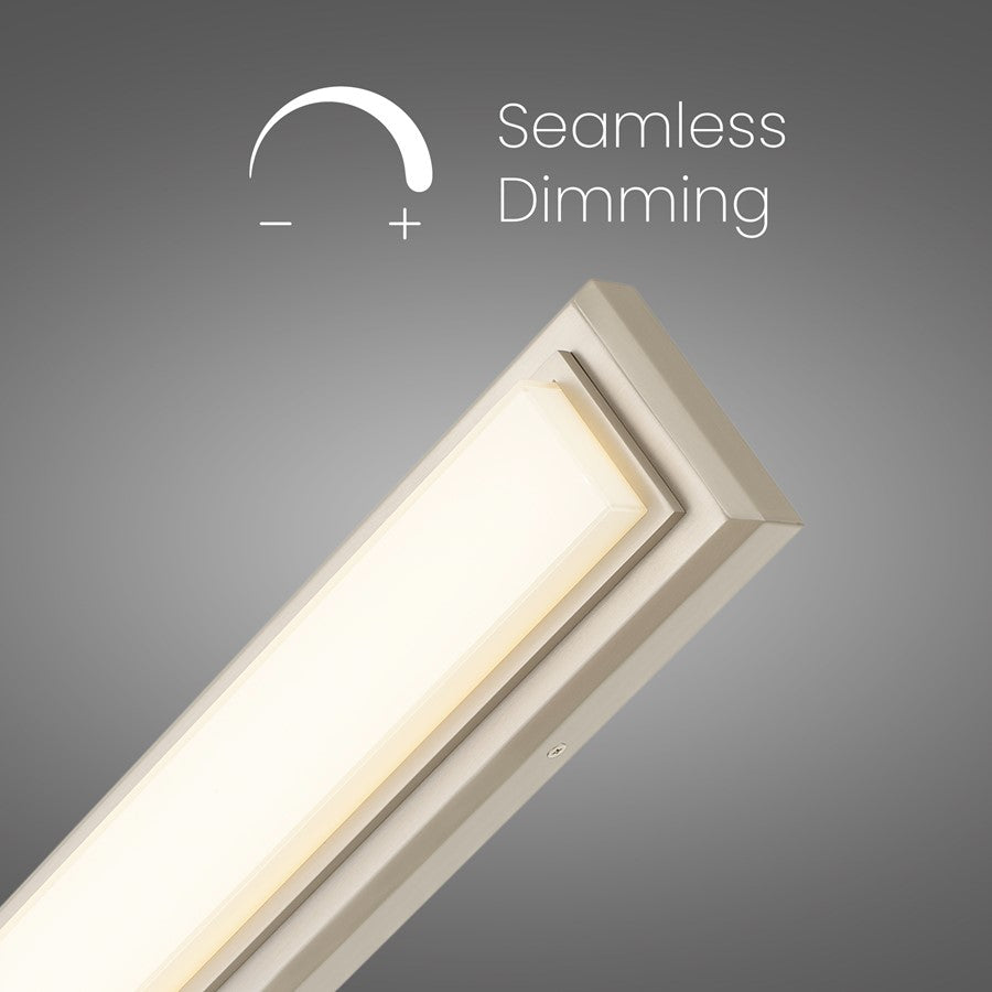 Alteck Roman 24" LED Bathroom Vanity Light, Brushed Nickel