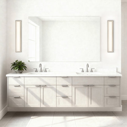 Alteck Roman 24" LED Bathroom Vanity Light, Brushed Nickel