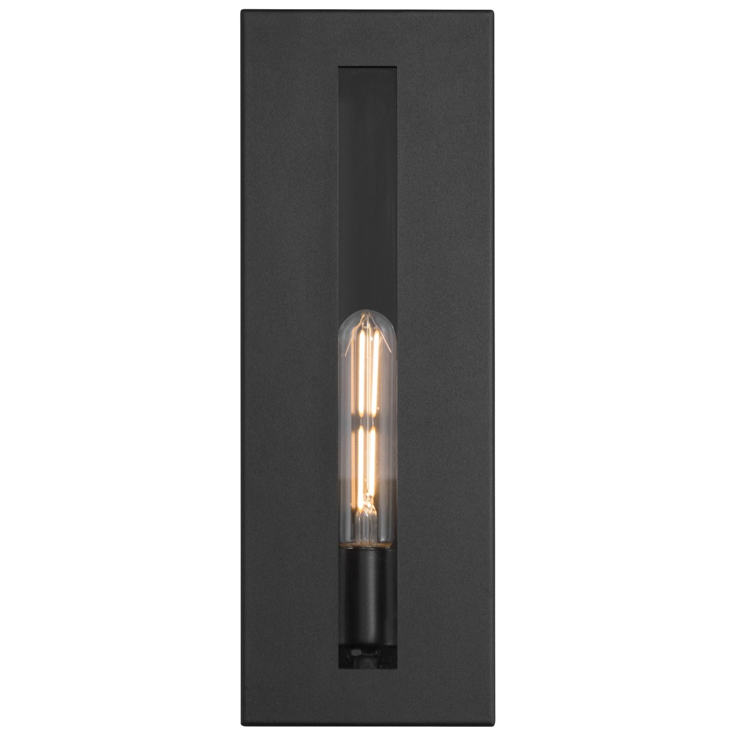 Access Lighting Chatham 1 Light Outdoor Wall Mount, Black/Clear
