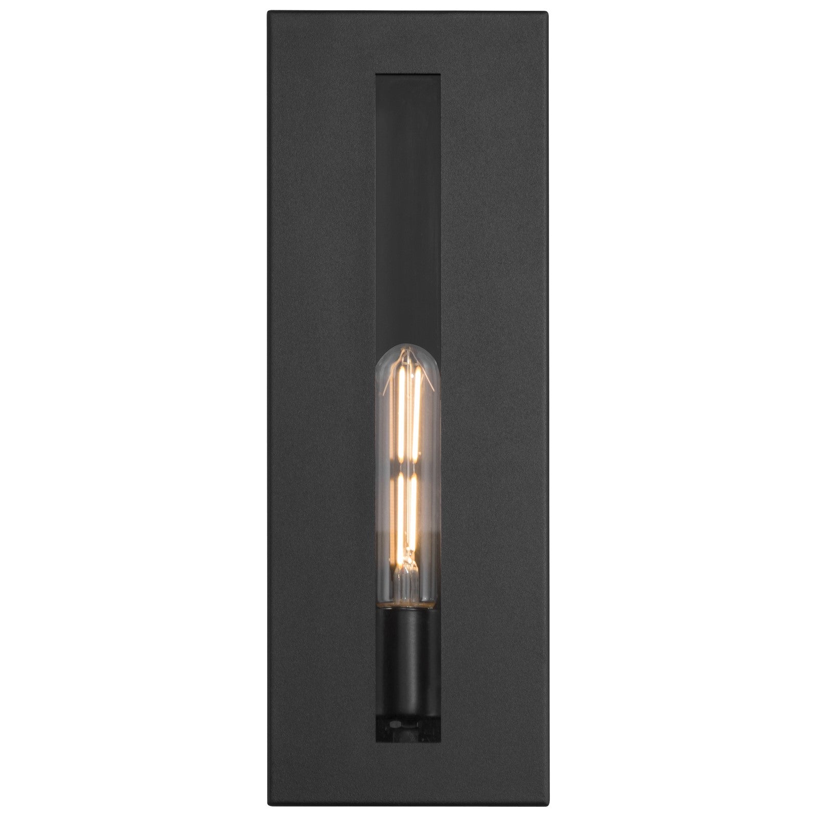 Access Lighting Chatham 1 Light Outdoor Wall Mount, Black/Clear