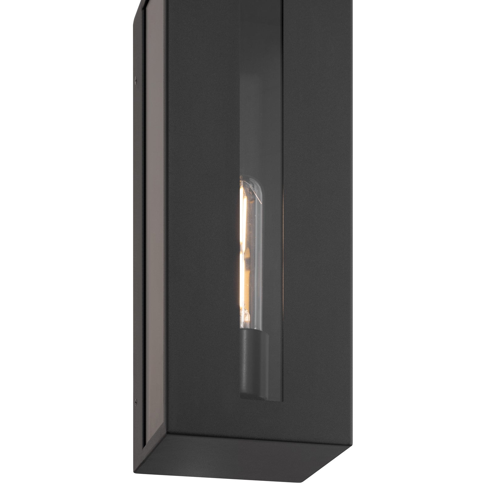 Access Lighting Chatham 1 Light Outdoor Wall Mount, Black/Clear
