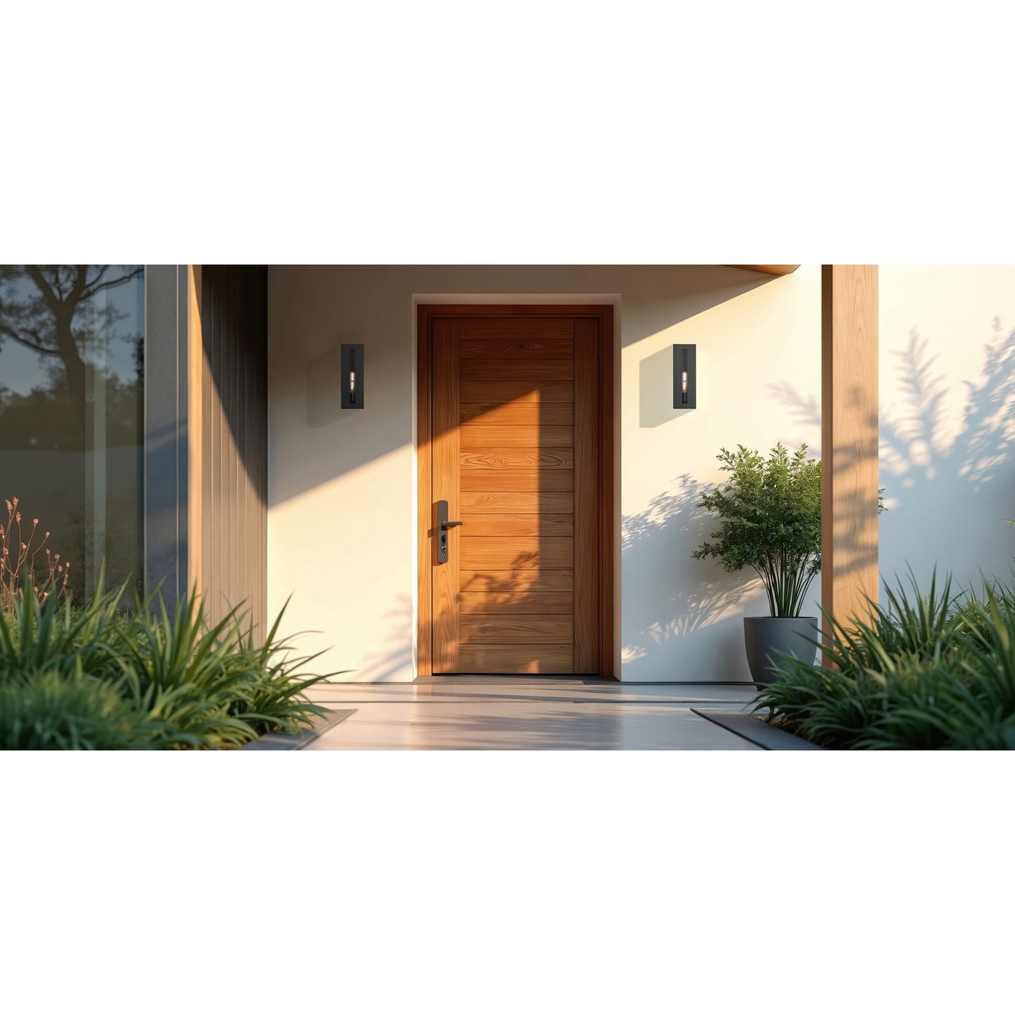 Access Lighting Chatham 1 Light Outdoor Wall Mount, Black/Clear