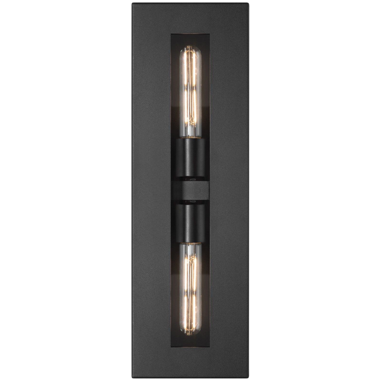 Access Lighting Chatham 2 Light Outdoor Wall Mount Black/Clear
