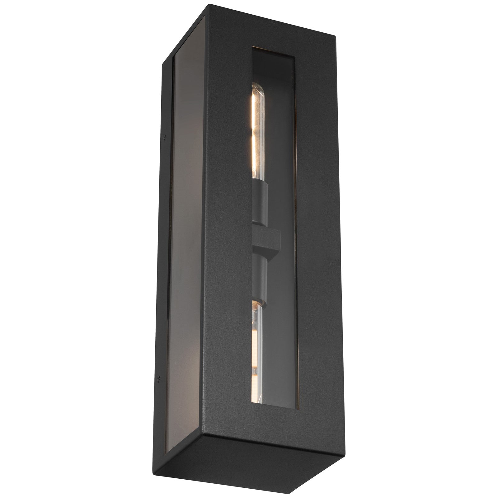 Access Lighting Chatham 2 Light Outdoor Wall Mount Black/Clear
